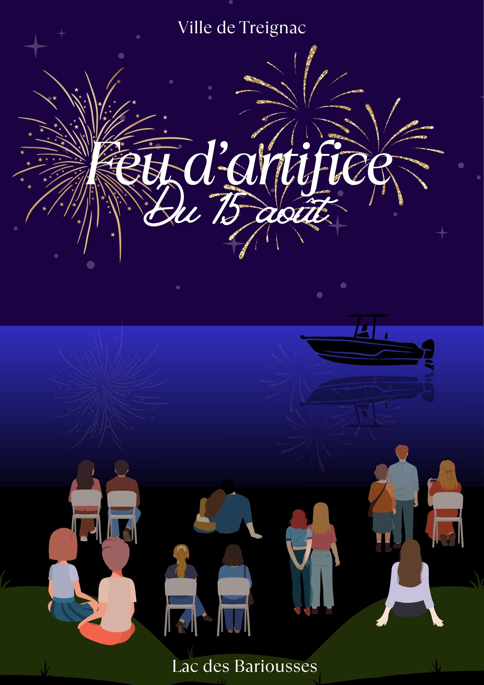 Feu d'artifice et concert au Lac des Bariousses — visuel événement