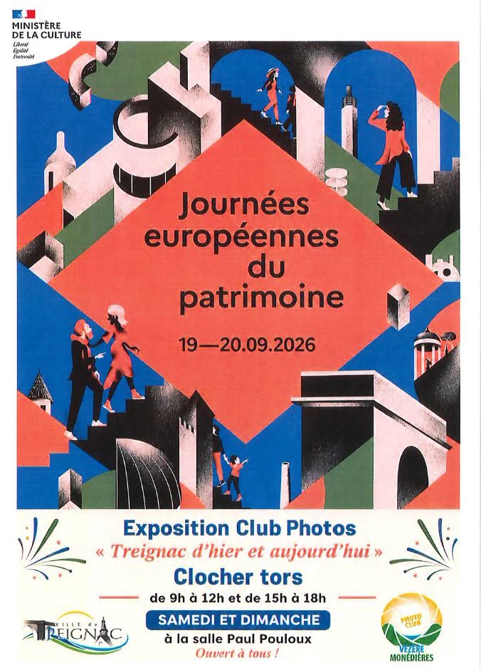 Journées Européennes du Patrimoine : Exposition Treignac d'hier et d'aujourd'hui