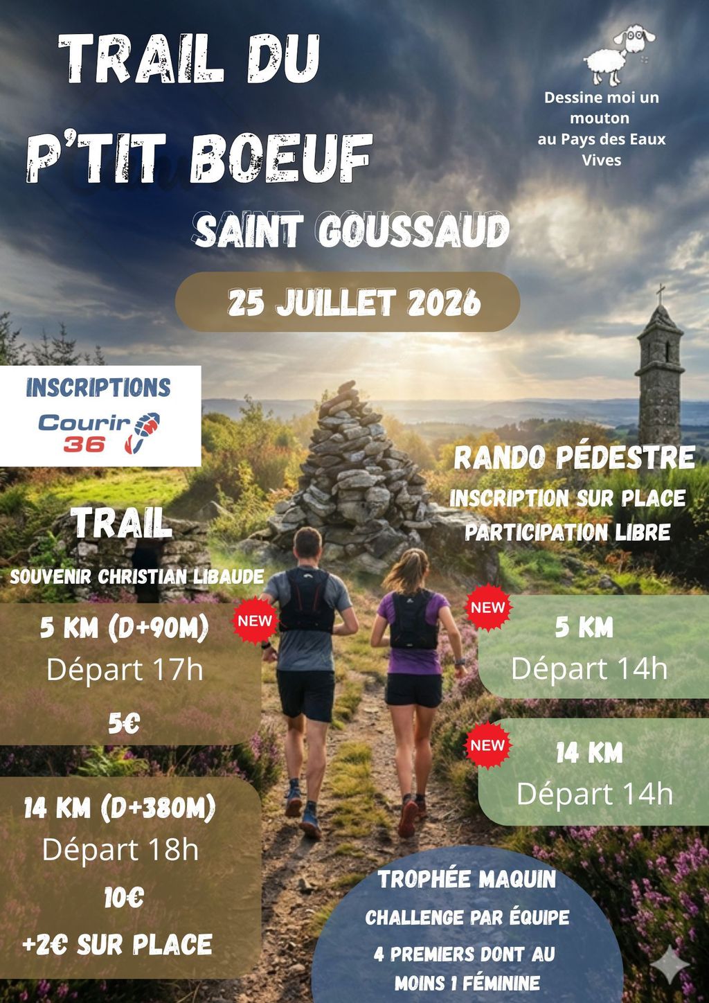Trail du P'tit Boeuf — visuel événement
