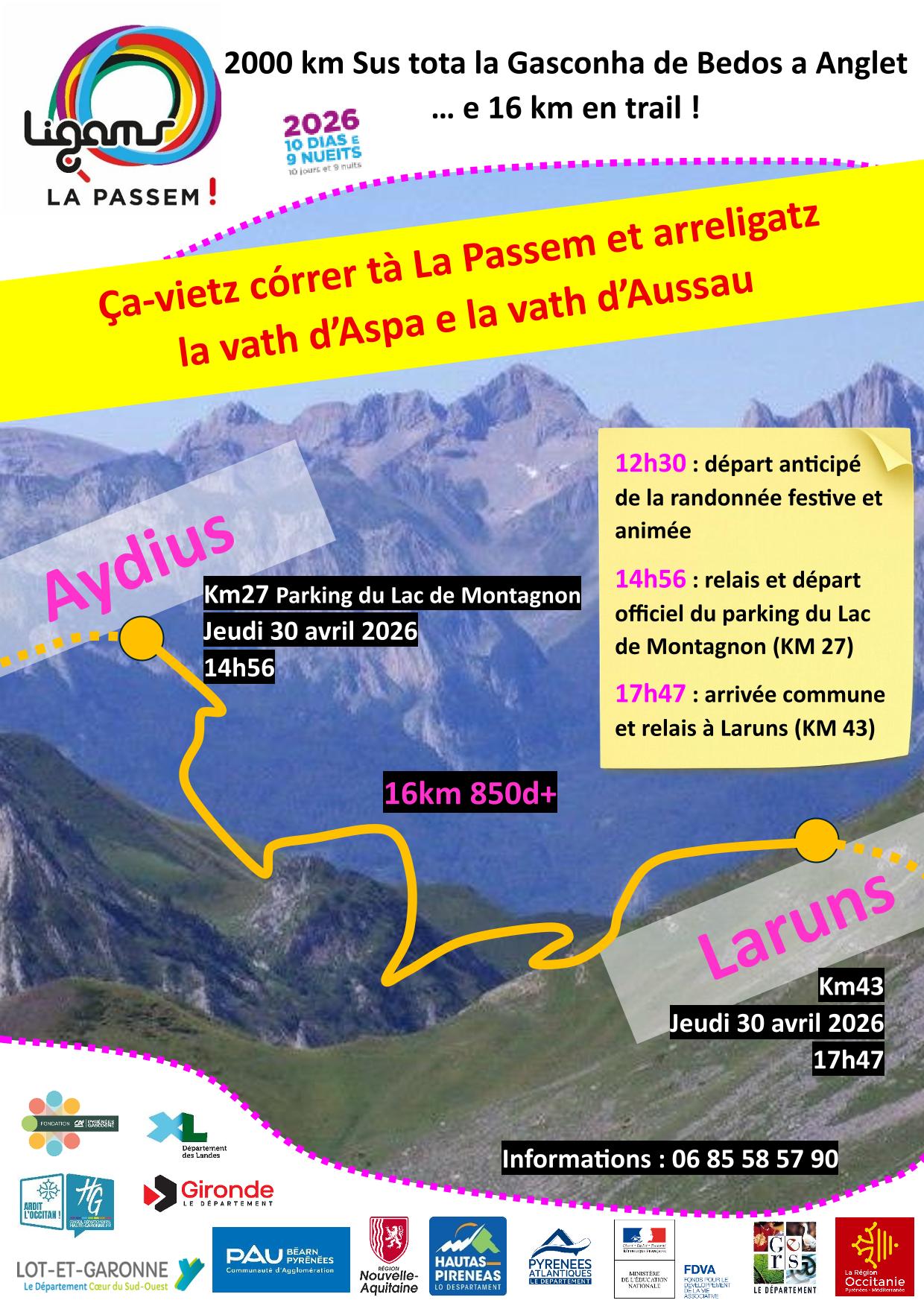 La Passem 2026 : trail Aydius-Laruns — visuel événement