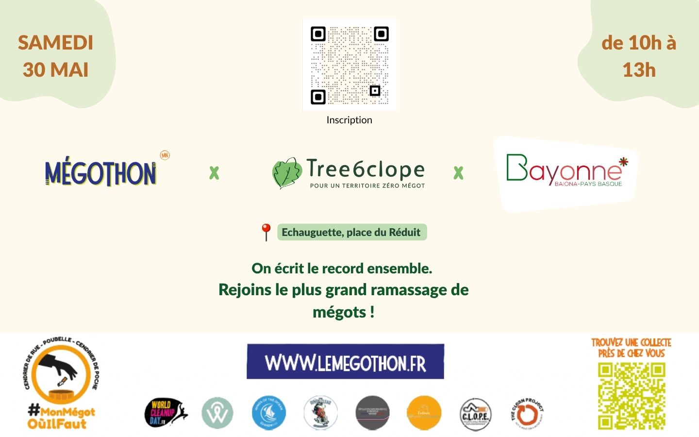 Tree6clope et le mégothon — visuel événement
