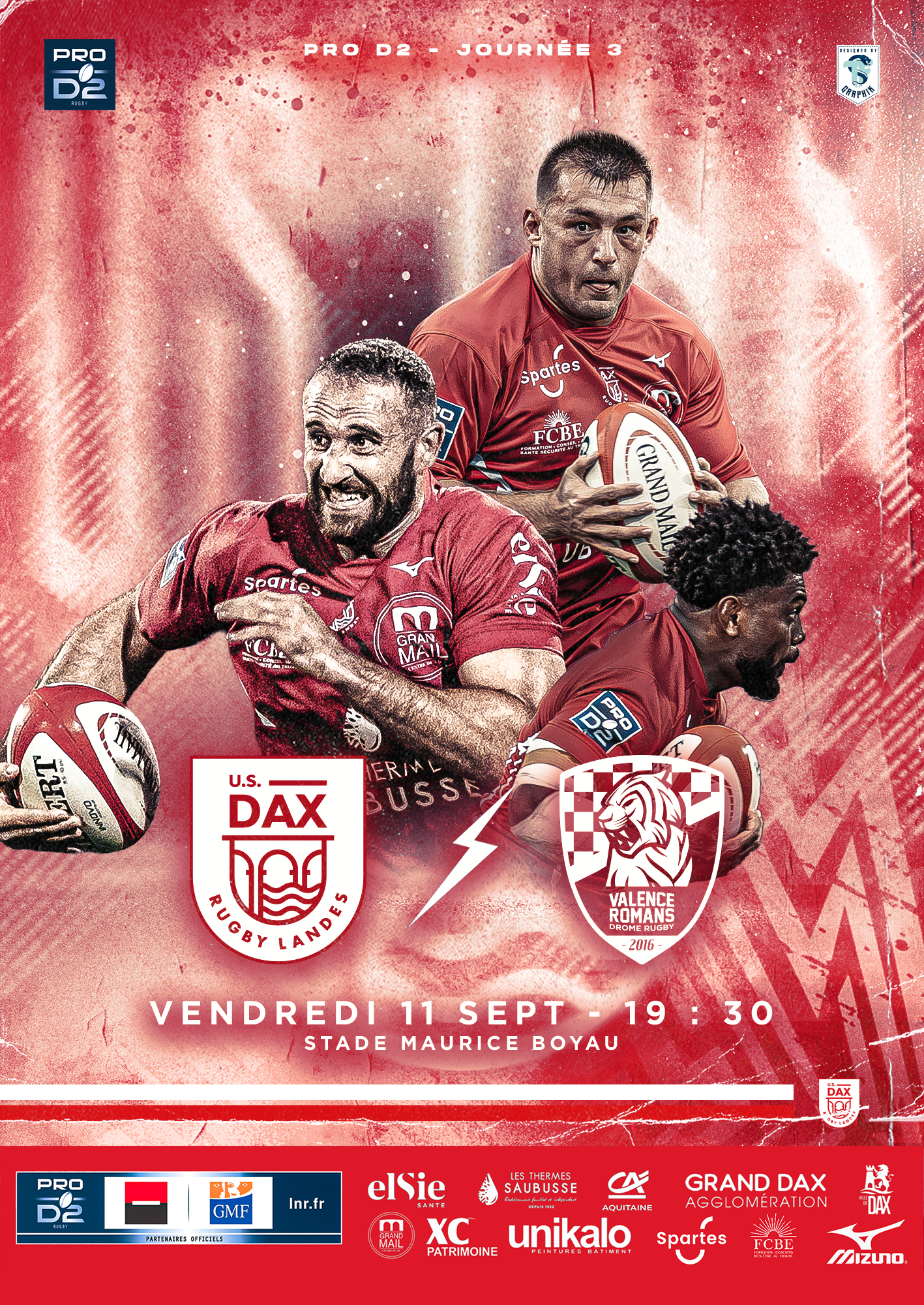 Match de rugby DAX vs VALENCE-ROMANS