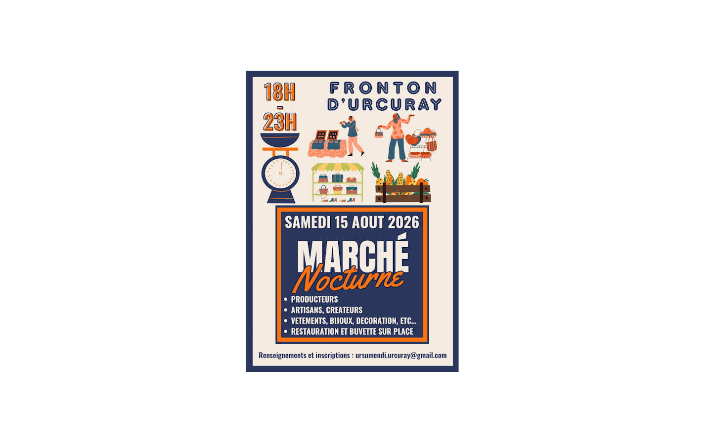 Marché nocturne — visuel événement