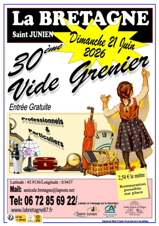 Vide-grenier de l'Amicale de la Bretagne, Saint-Junien - photo 2
