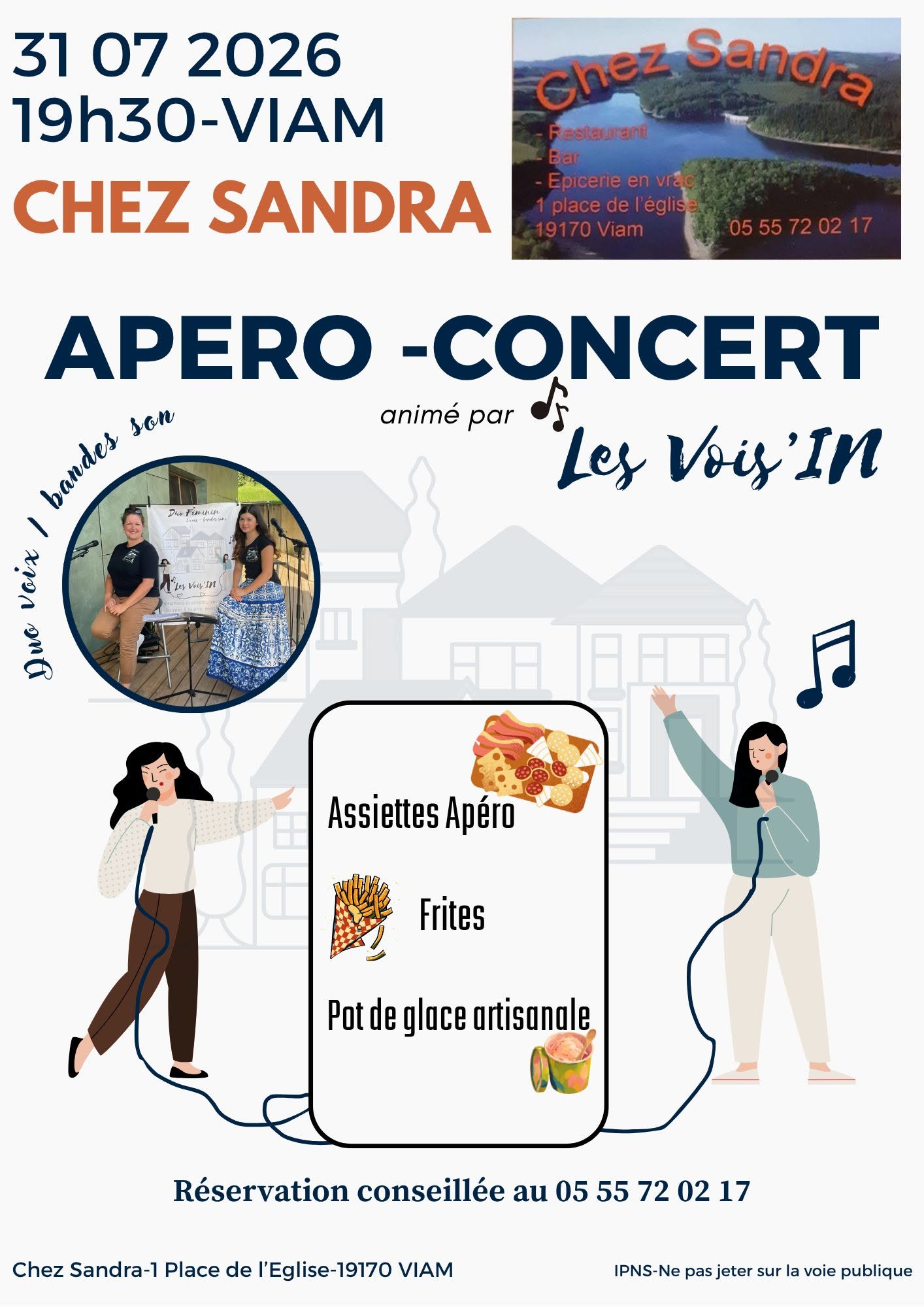 Apéro Concert Les Vois'In chez Sandra