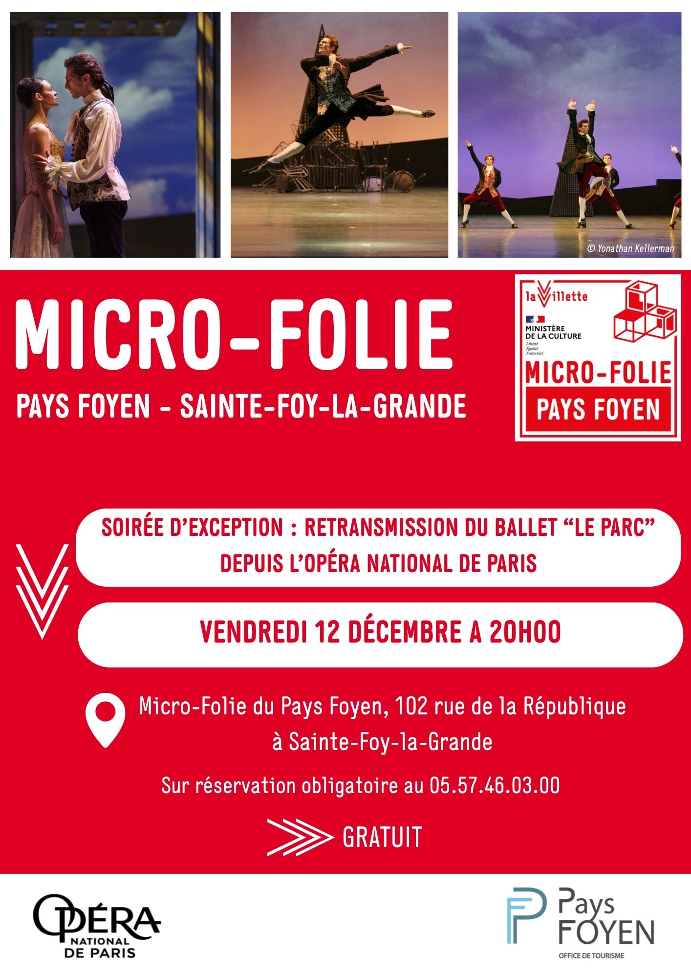 Retransmission depuis l'Opéra de Paris du ballet