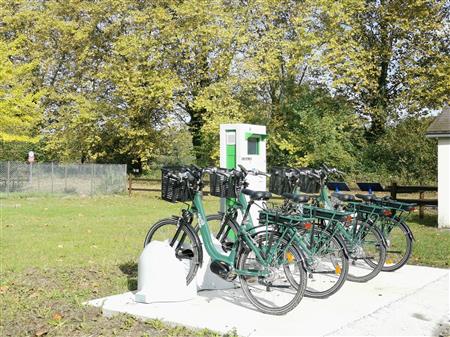 Station de location de vélos électriques