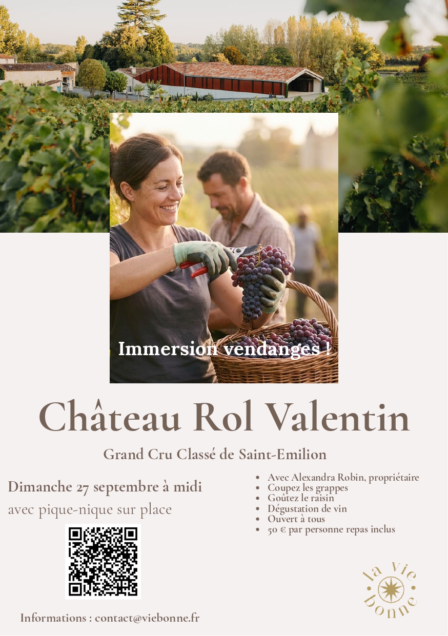 Immersion vendanges - Château Rol Valentin