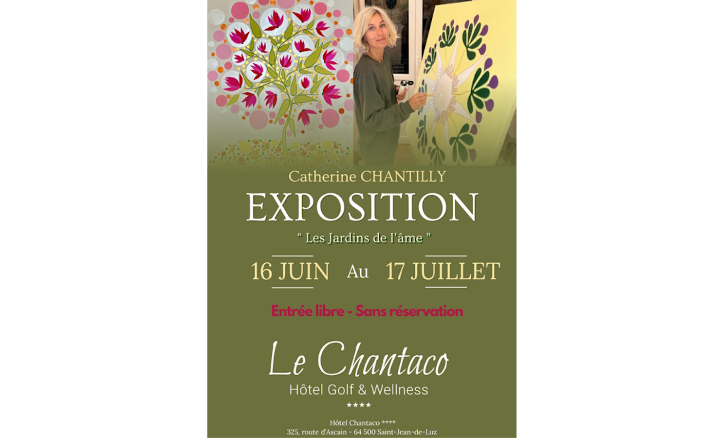 Exposition "les jardins de l'âme" — visuel événement