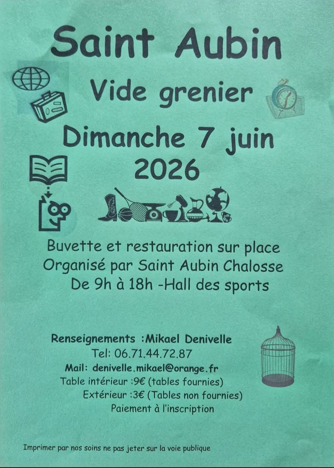 Vide grenier — visuel événement
