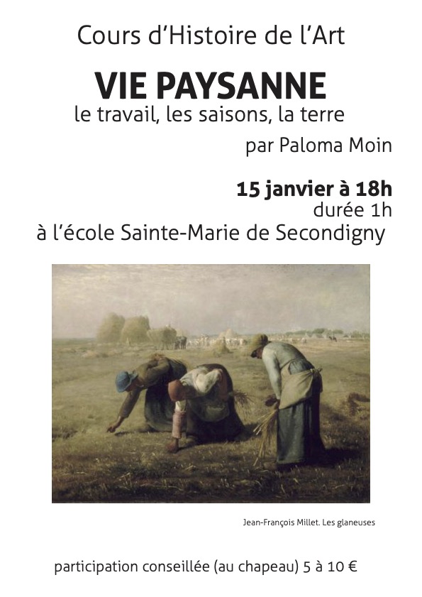 Conférence "Vie paysanne : le travail, les saisons et la terre"