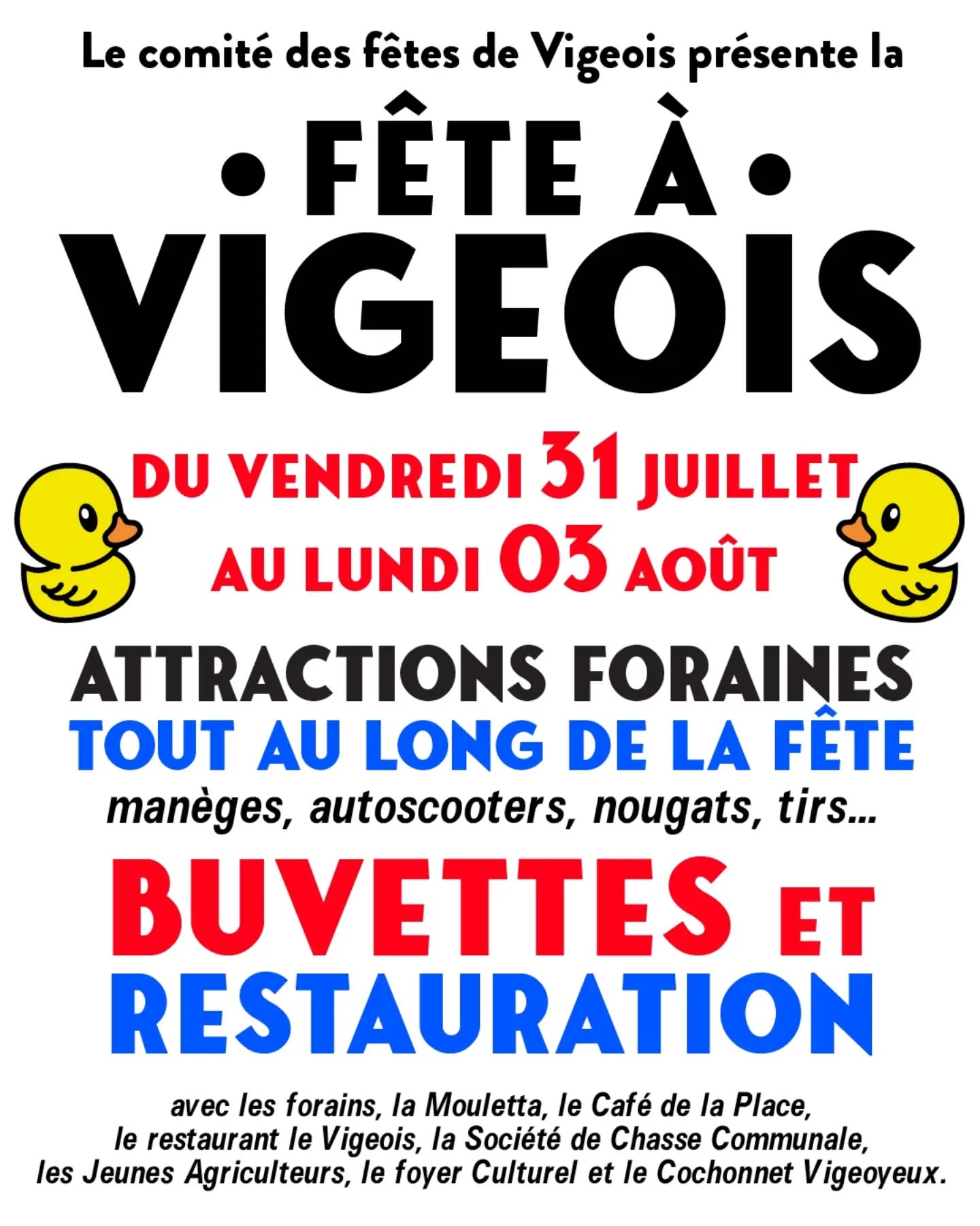 Fête annuelle de Vigeois