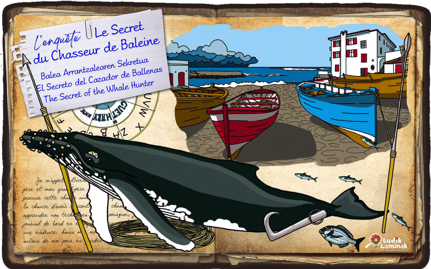 Jeu de piste/ Enigmes : le secret du chasseur de baleine