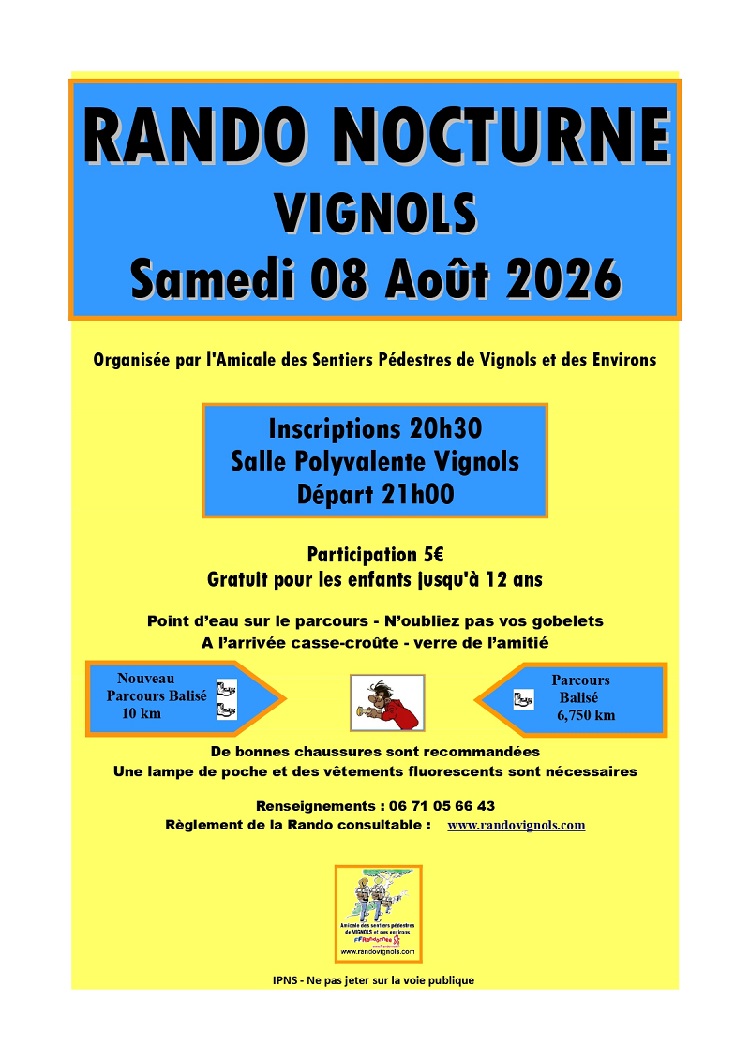 Rando nocturne à Vignols
