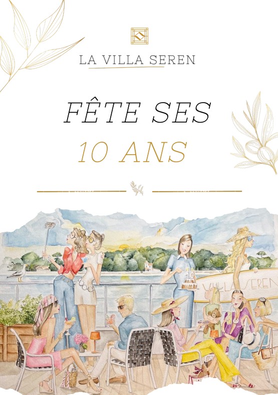 La Villa Seren fête ses 10 ans — visuel événement