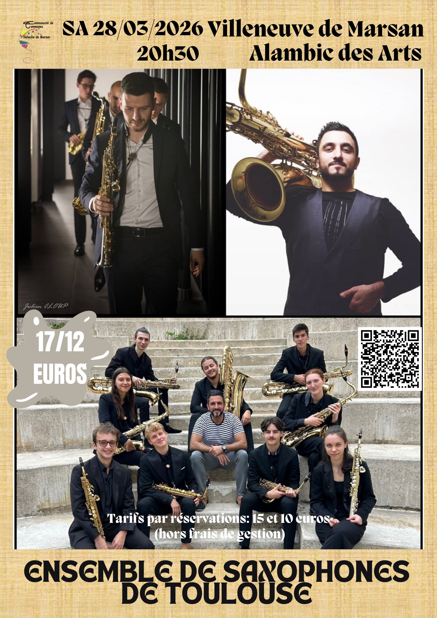 Concert : Ensemble de Saxophone de Toulouse