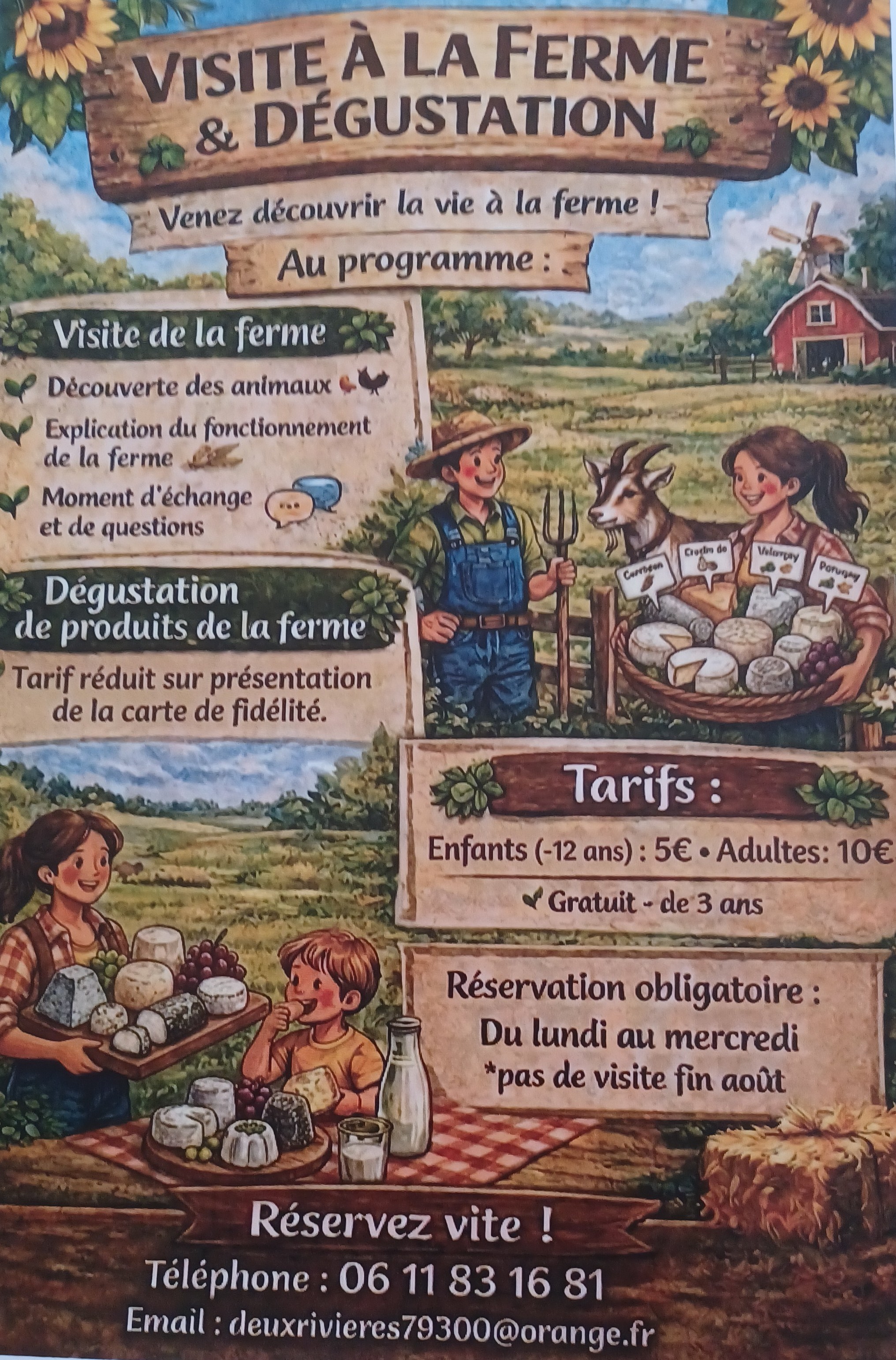 Visite à la ferme et dégustation