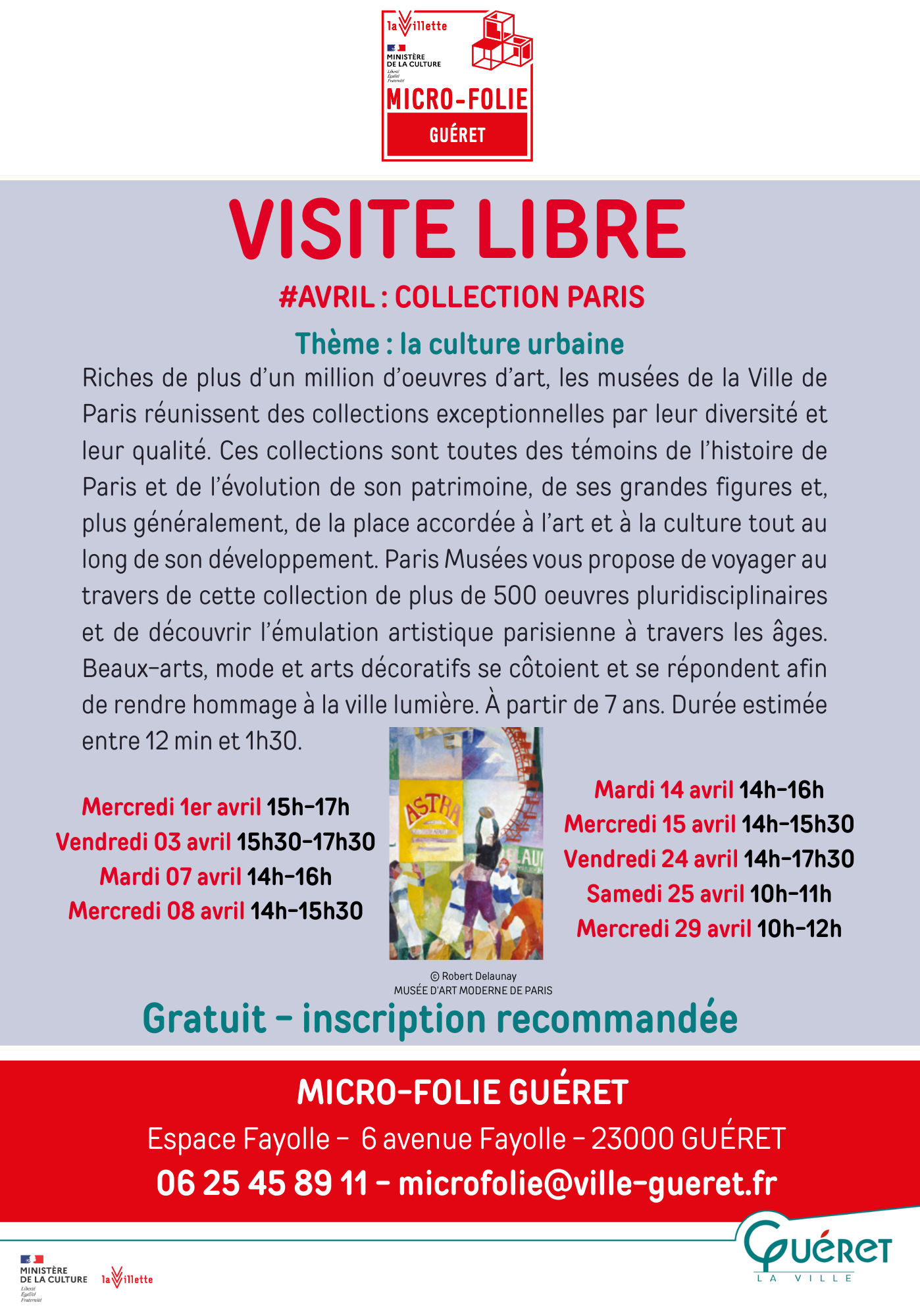 Visite libre collection Paris