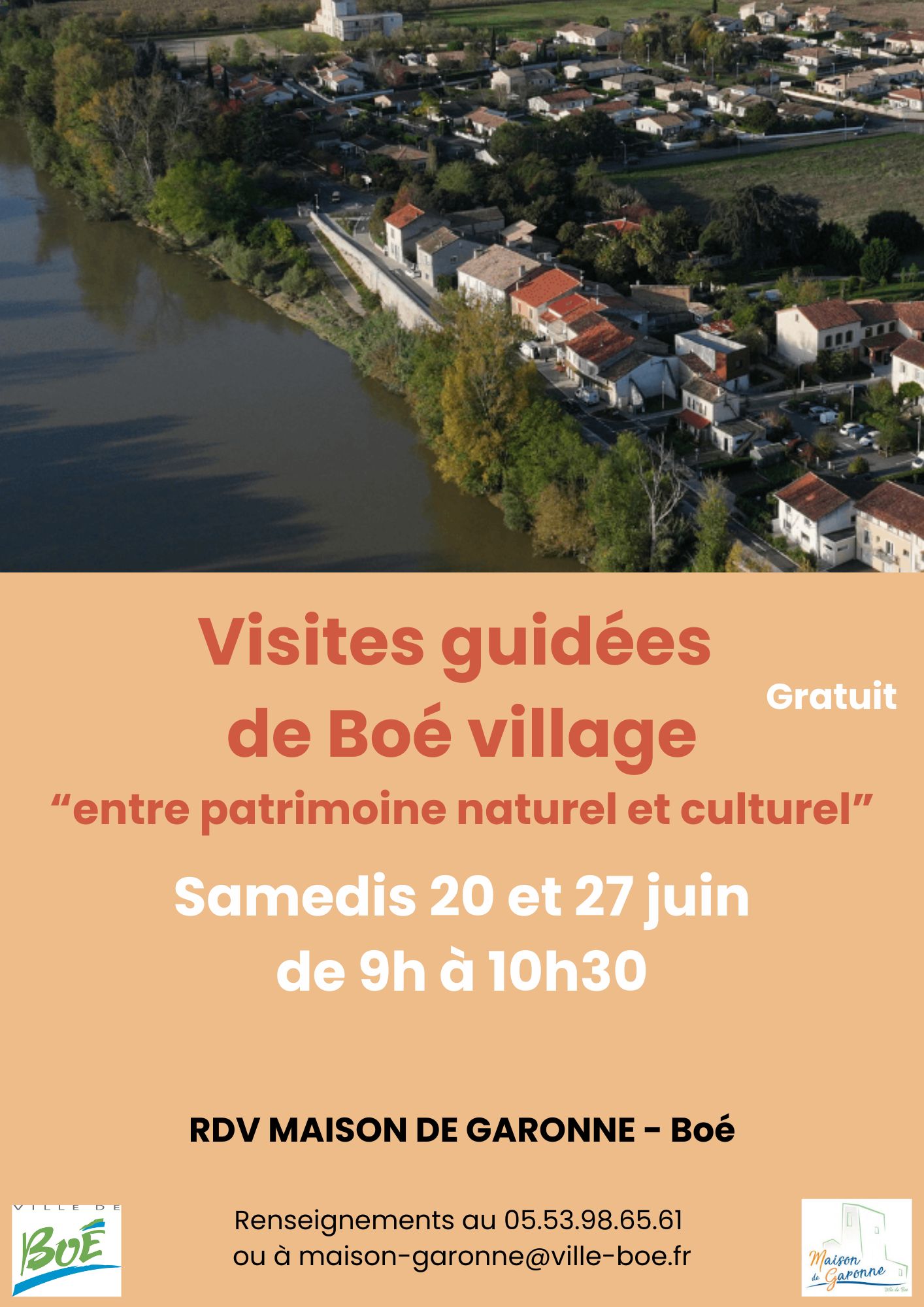 Visite guidée de Boé village — visuel événement