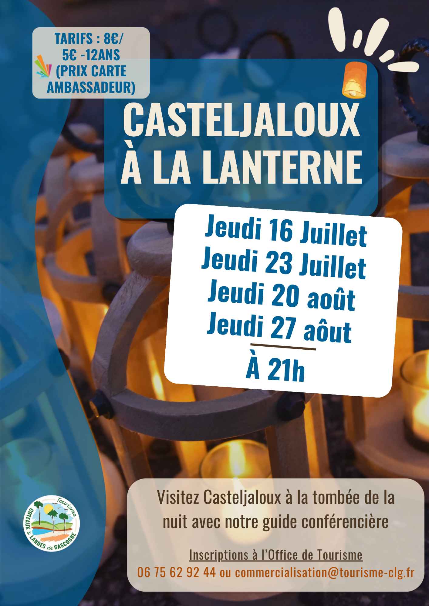 Visite de Casteljaloux à la lanterne