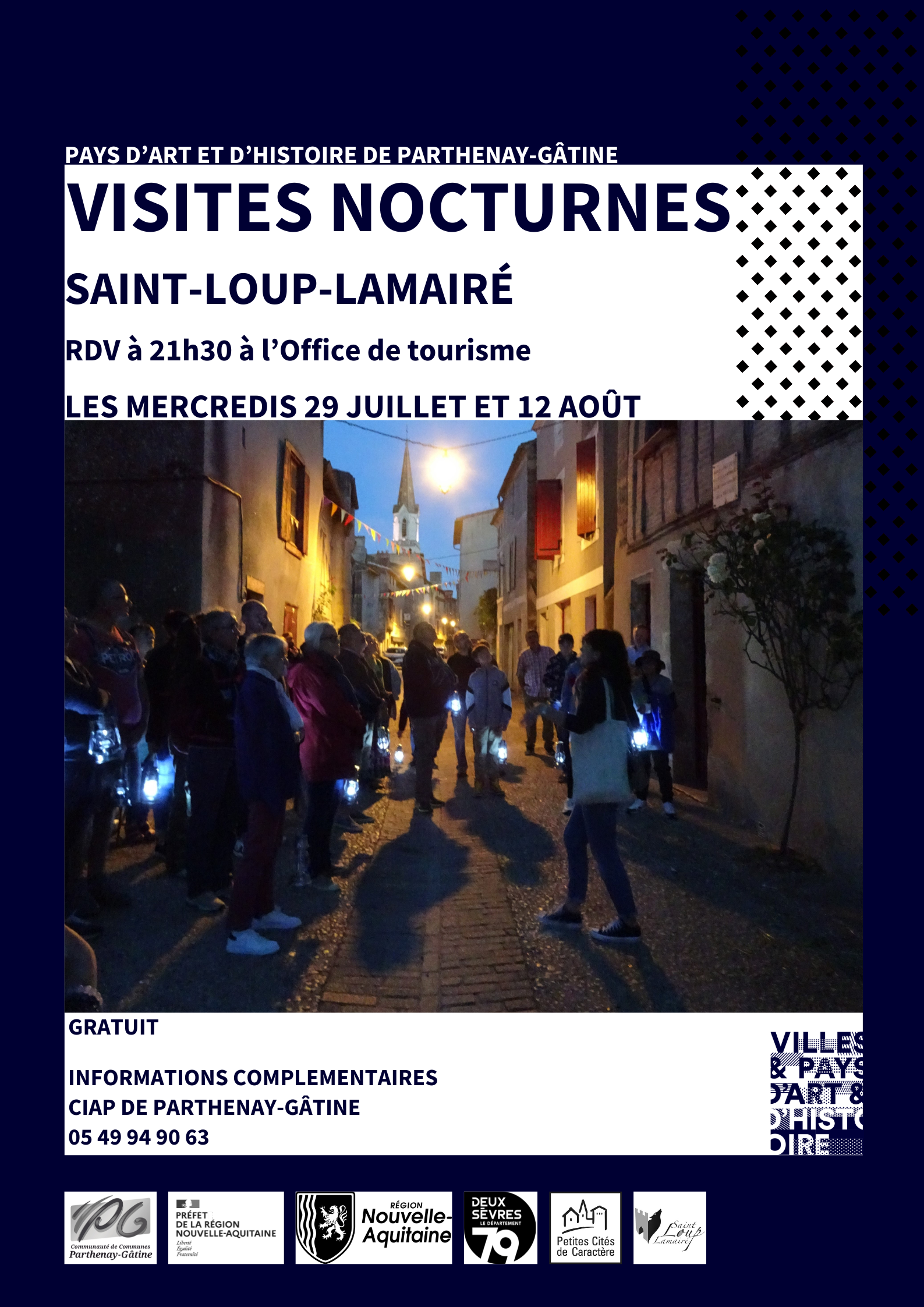 Visite nocturne à la lanterne de Saint-Loup-sur-Thouet