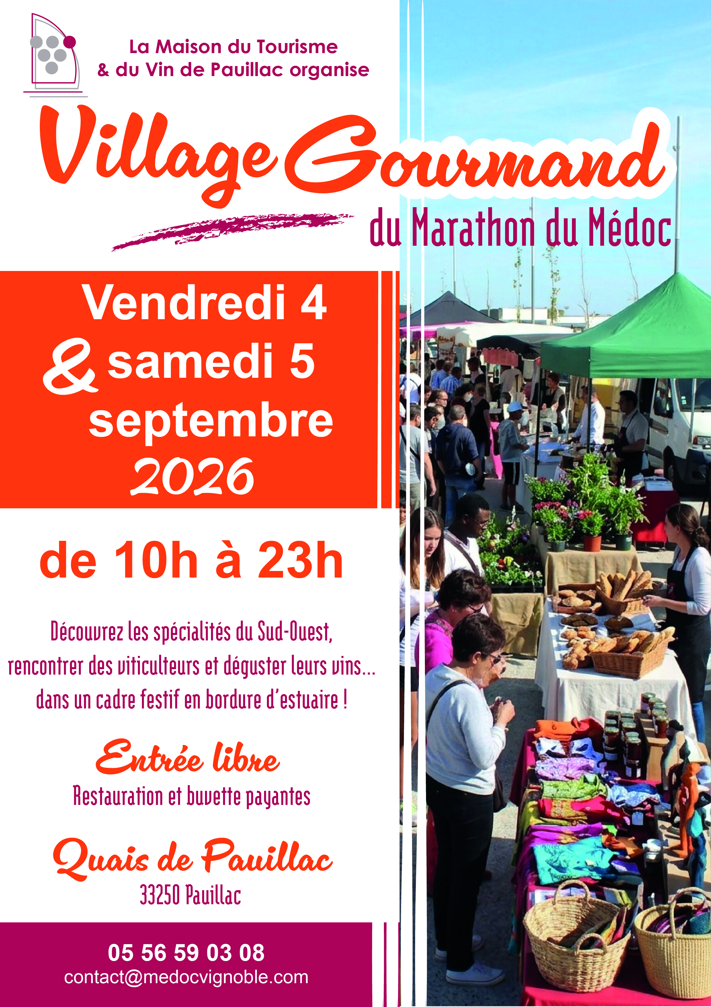 Village gourmand du Marathon du Médoc