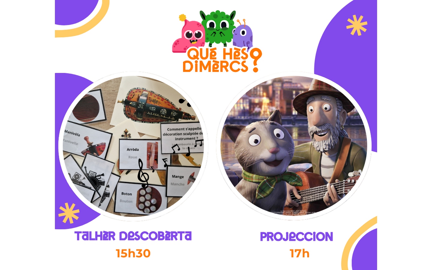 "Qué Hès Dimèrcs ?" Fête de la musique ! — visuel événement