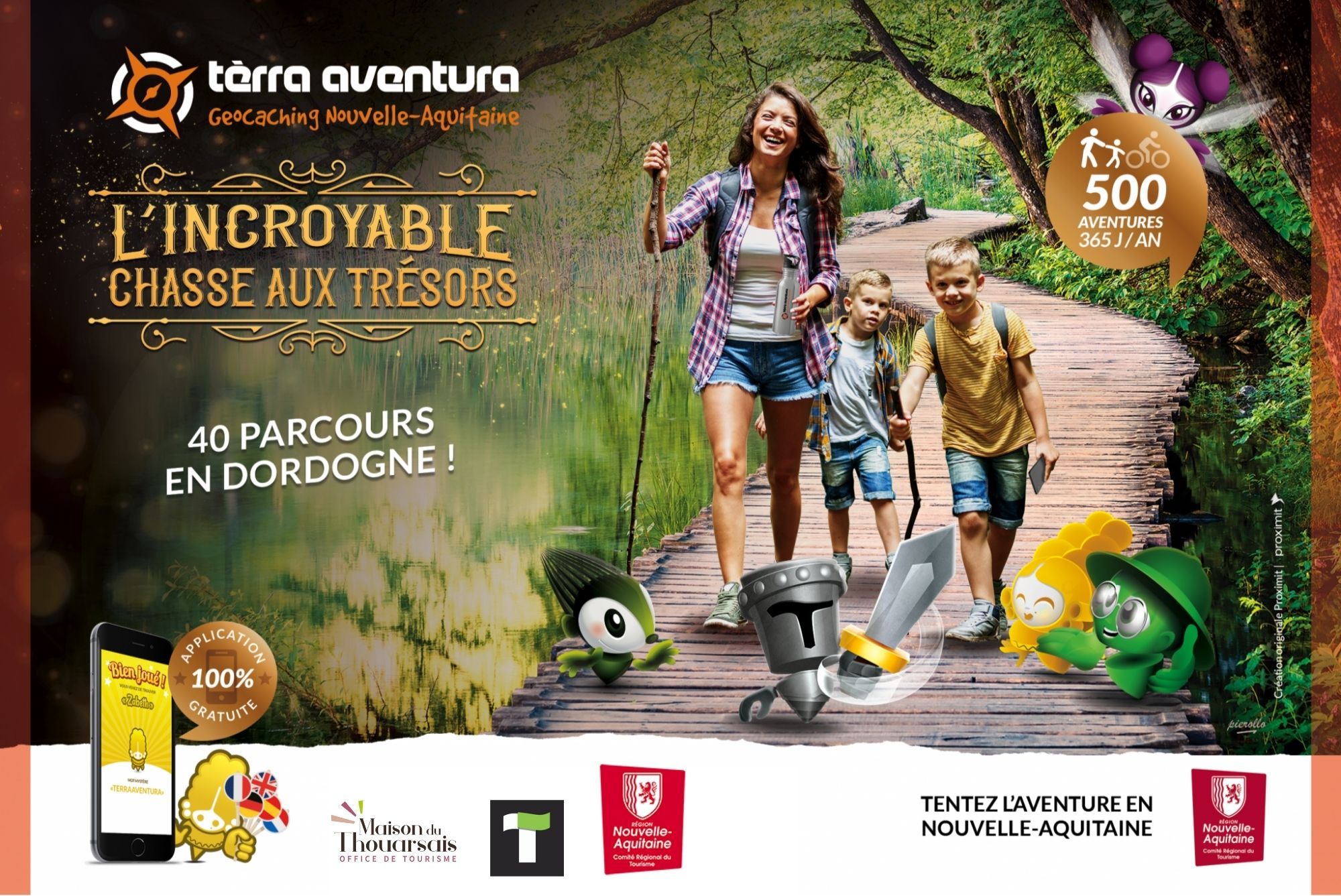 Circuit géocaching Tèrra Aventura : "Plus d'une tour dans son sac"