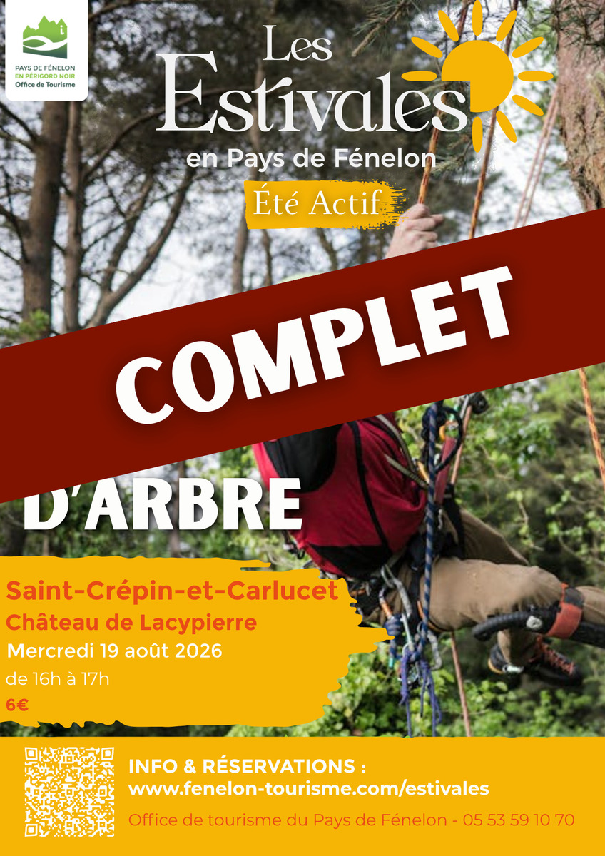 ÉTÉ ACTIF : Grimpe d'arbre à Saint-Crepin-Carlucet [COMPLET]