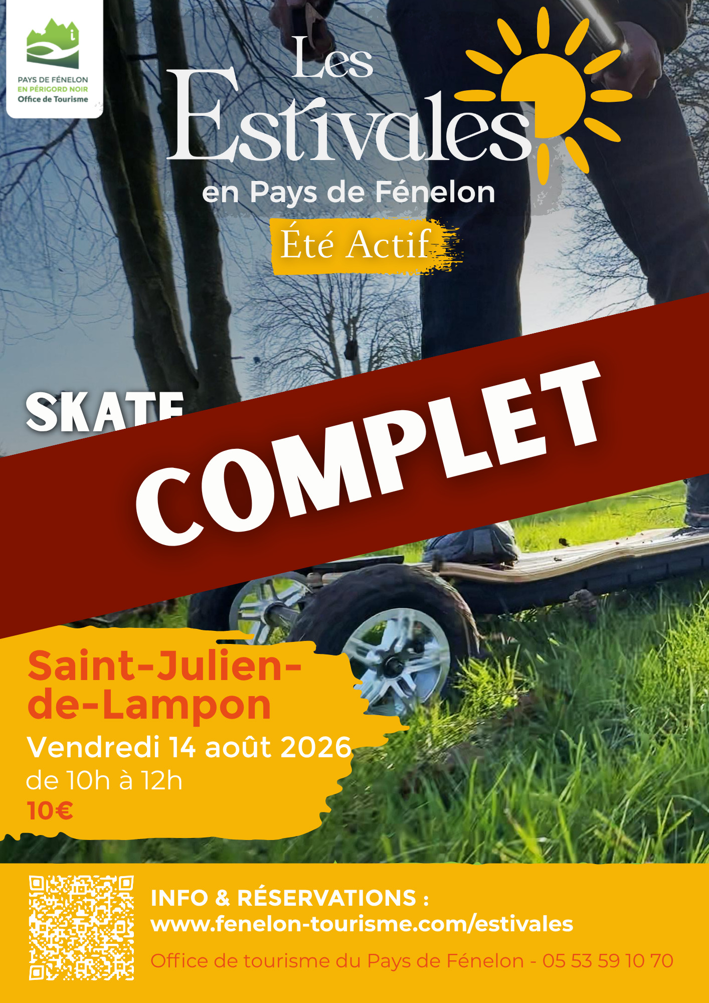 ÉTÉ ACTIF : Skate tout-terrain à Saint-Julien-de-Lampon [COMPLET]