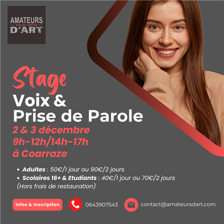 Voix et prise de parole Voix et prise de parole