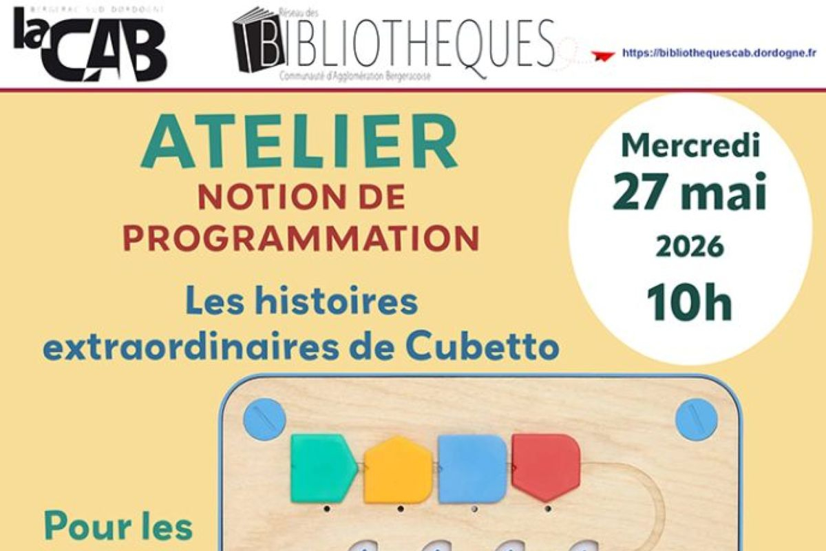 Atelier | Cubetto — visuel événement