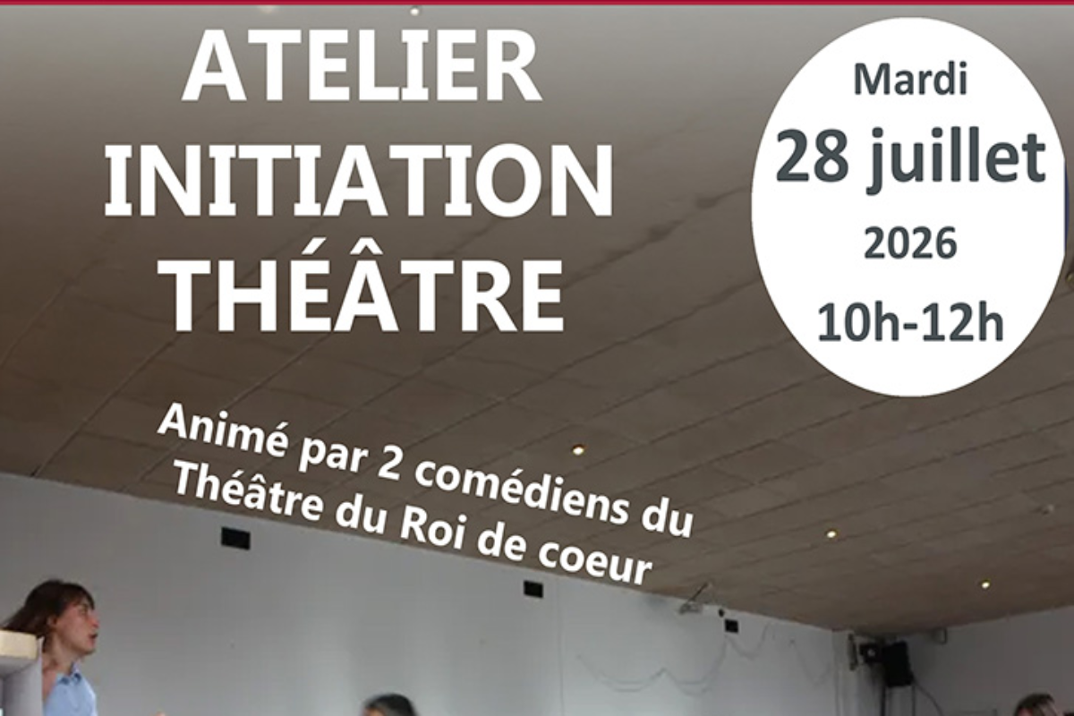 Atelier initiation au théâtre animé par deux comédiens du Théâtre du Roi de Cœur
