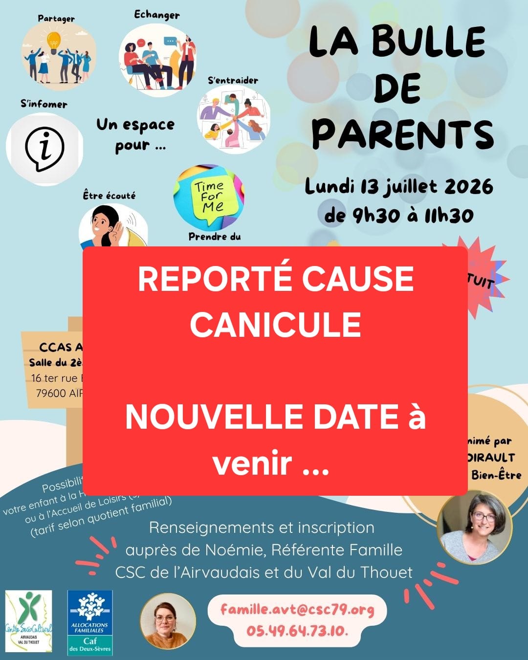 REPORTÉE - Bulle de parents