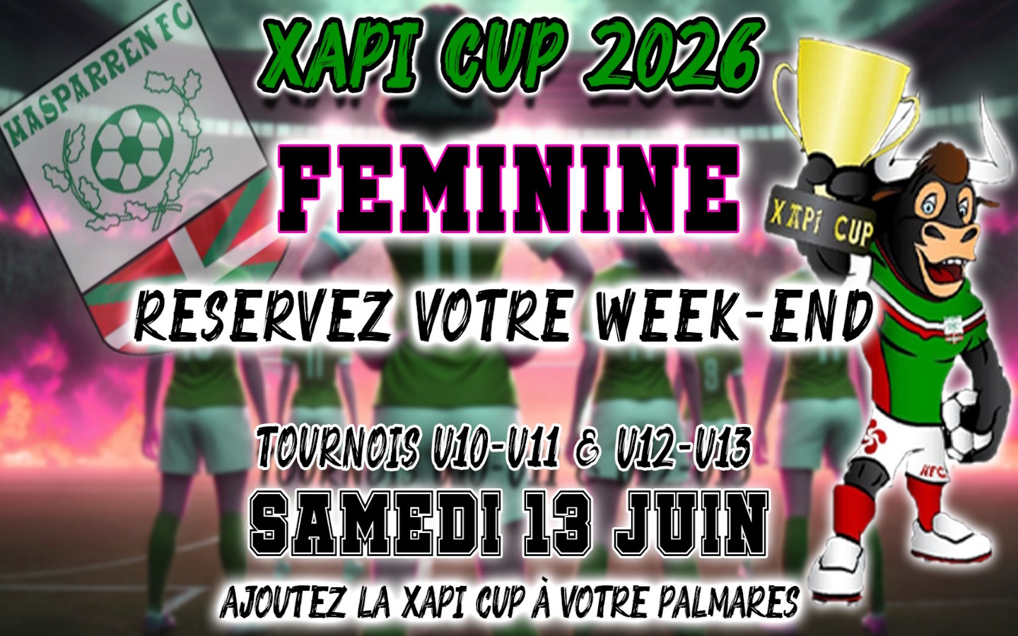 Xapi cup féminin 2026 — visuel événement