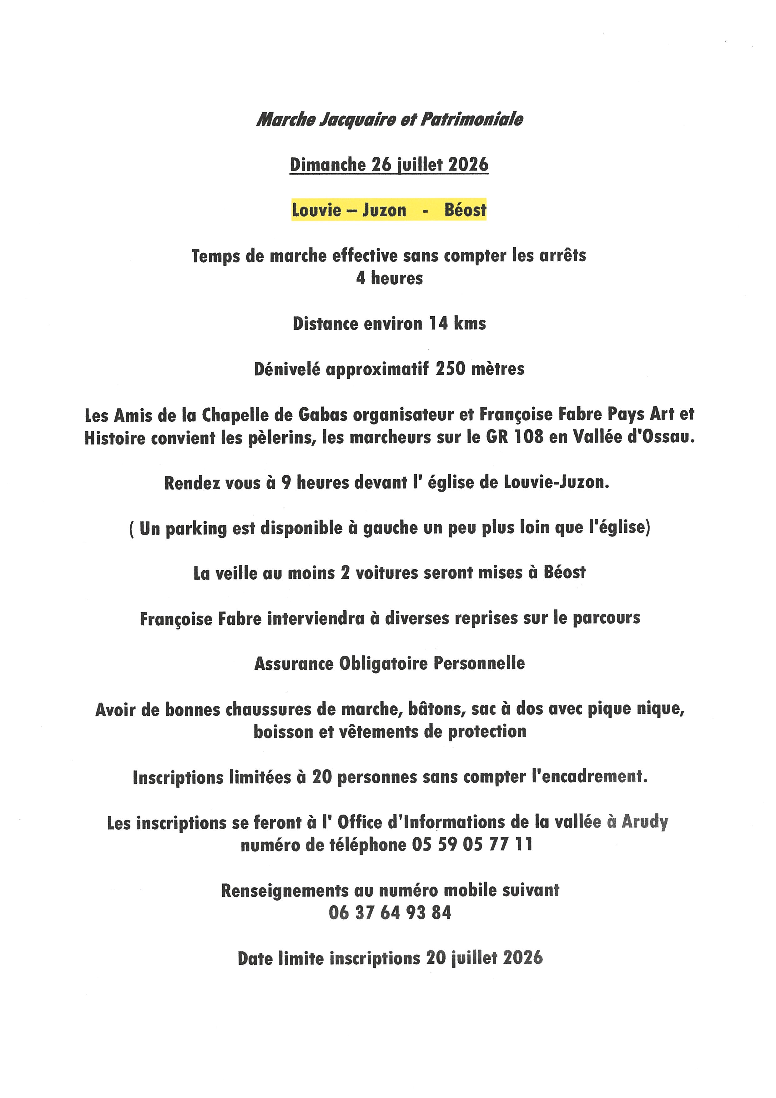 Marche jacquaire
