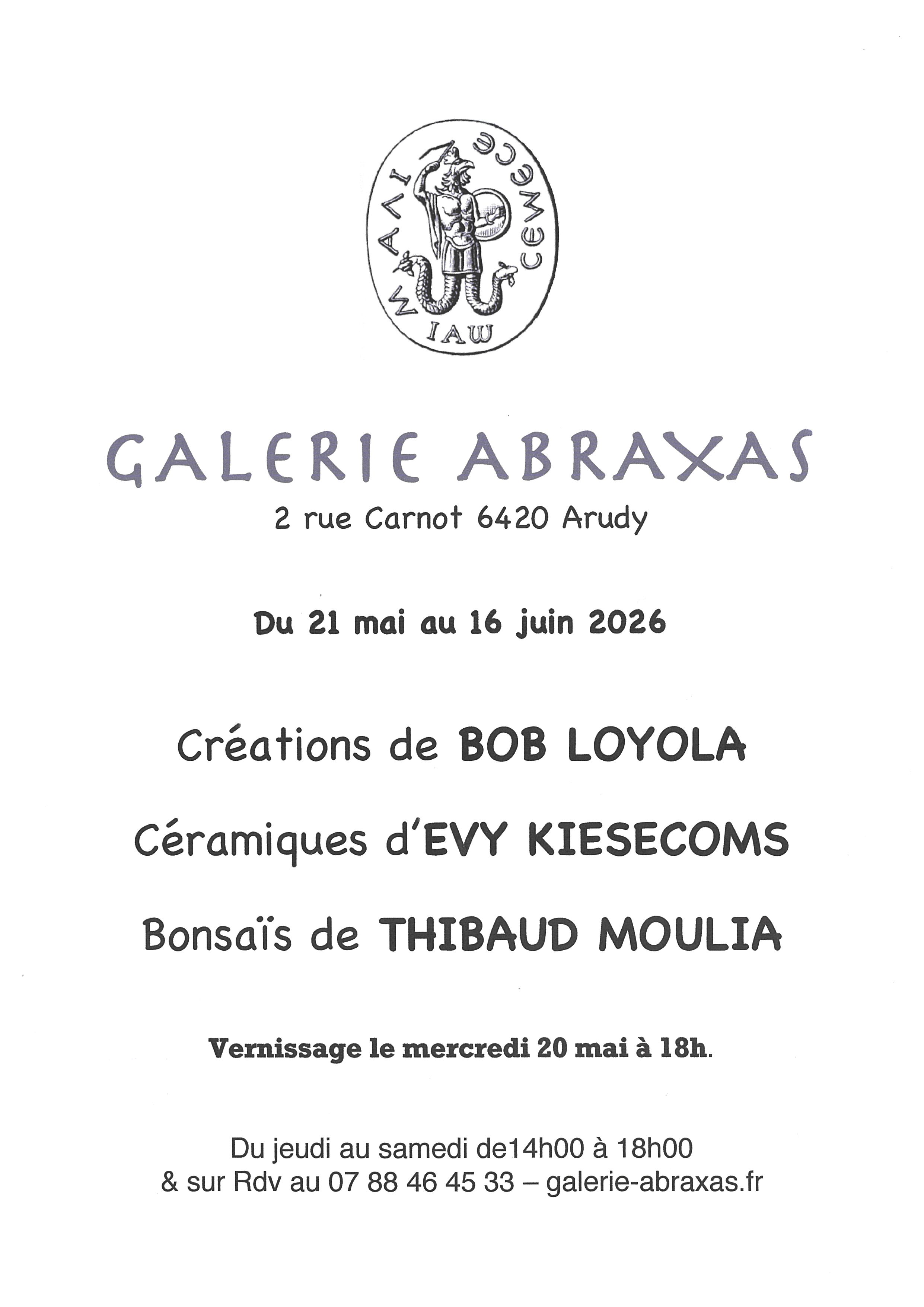 Exposition : Trois regards sur la matière - Bob Loyola, Evy Kiesecoms, Thibaud Moulia
