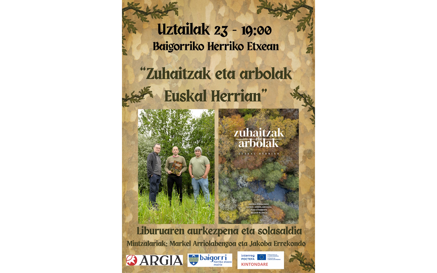 Présentation du livre « Zuhaitzak eta arbolak Euskal Herrian »