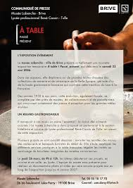 Exposition: A table ! Passé, présent  (Musée Labenche) — visuel événement