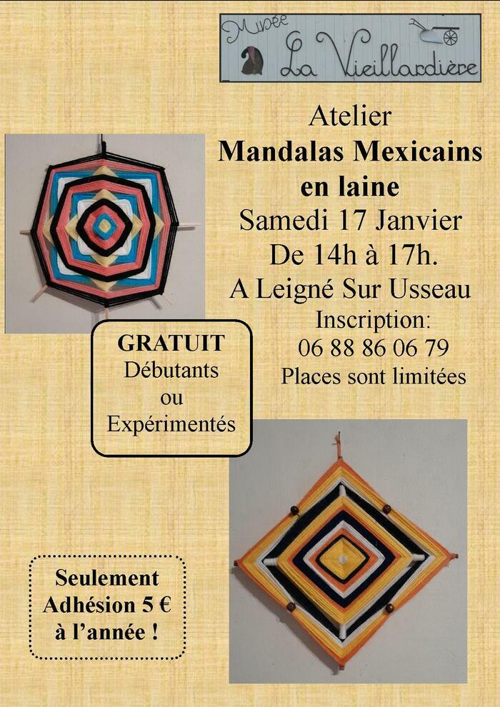 Atelier Mandalas Mexicains en laine