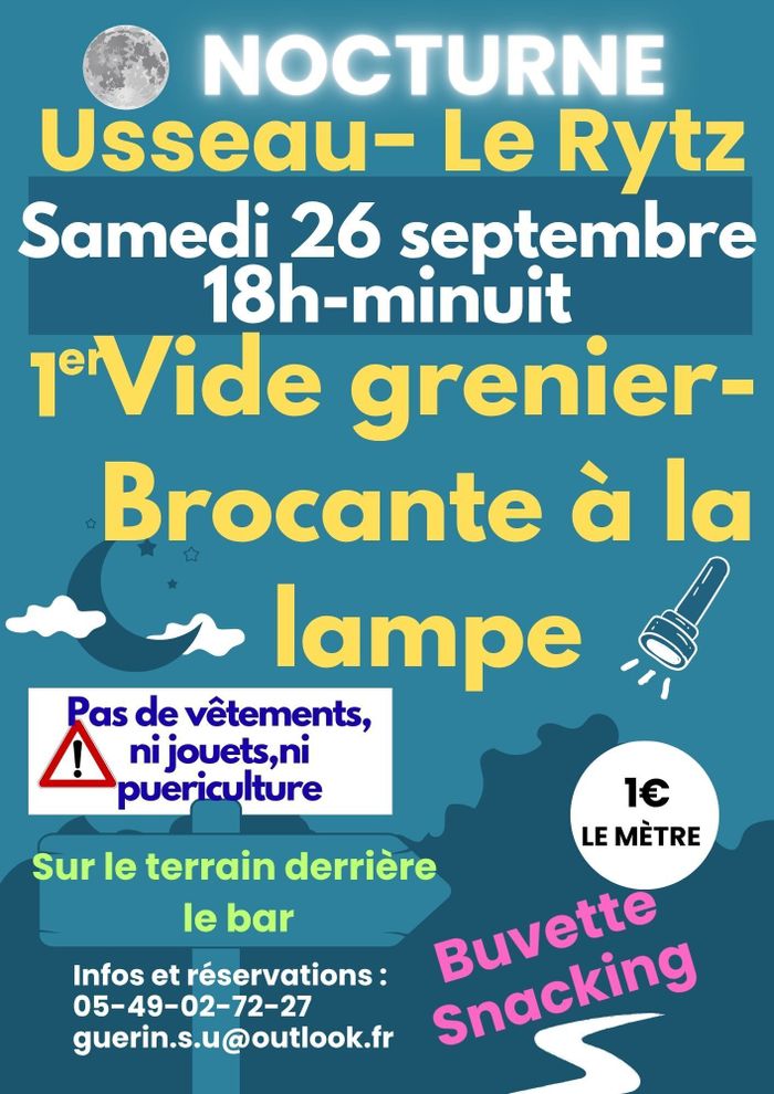 Vide grenier brocante à la lampe