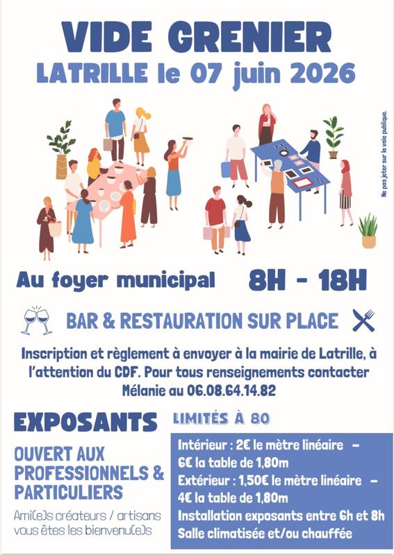 Vide grenier à Latrille