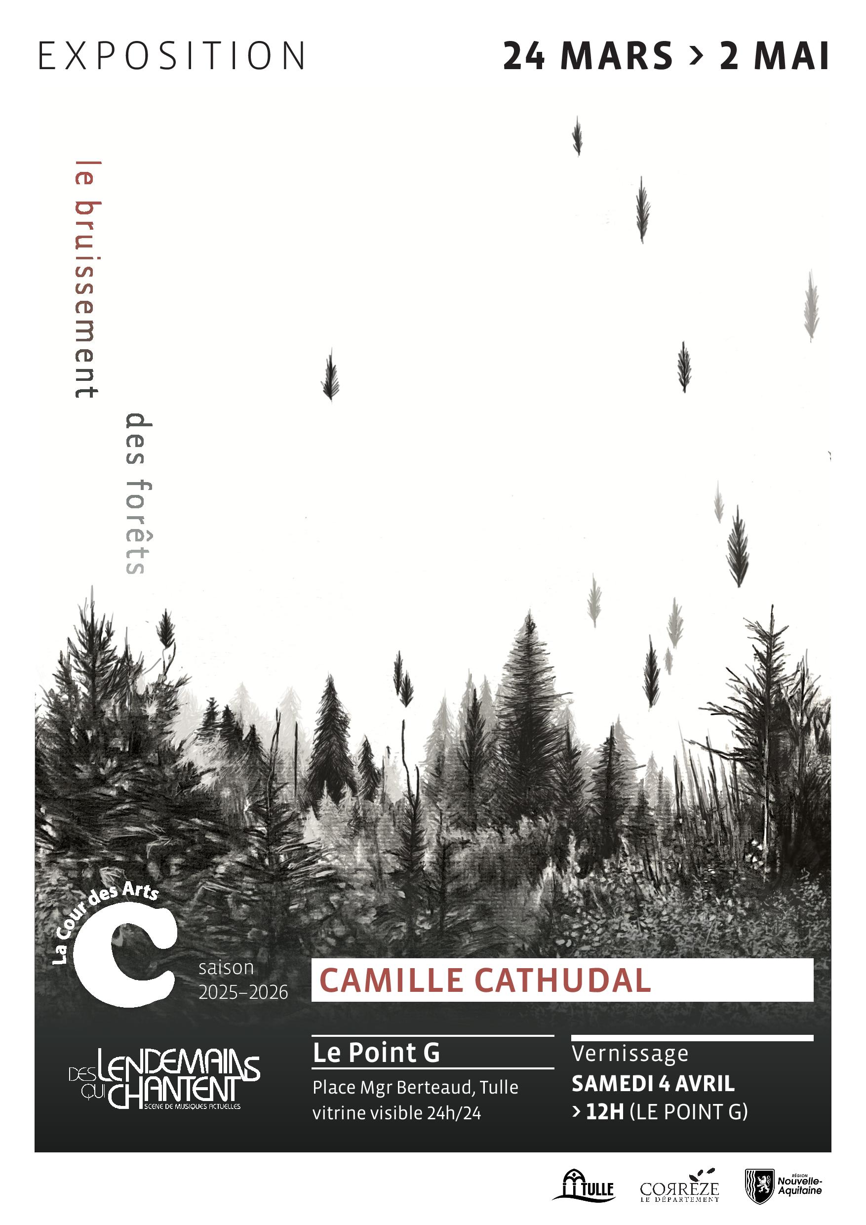 La Cour des Arts : Exposition Le bruissement des forêts de Camille Cathudal — Fêtes & Traditions à Corrèze