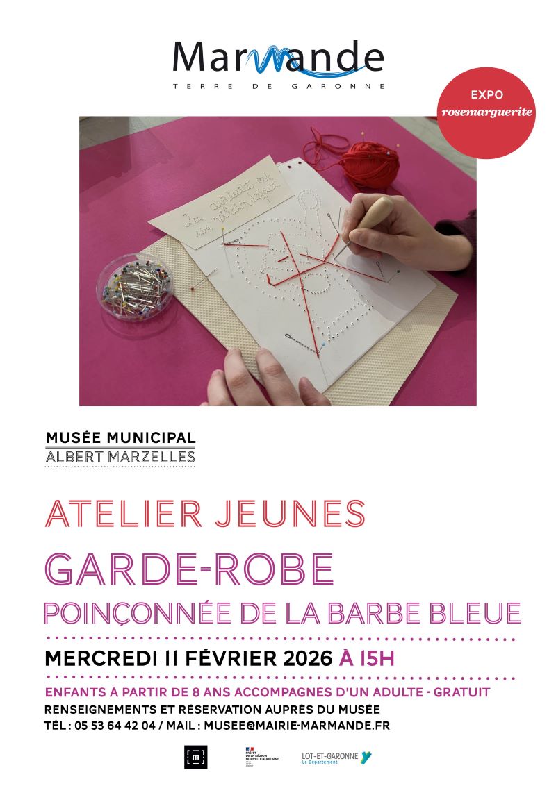 Atelier Jeunes au Musée Marzelles : Garde-robe poinçonnée de Barbe-bleue