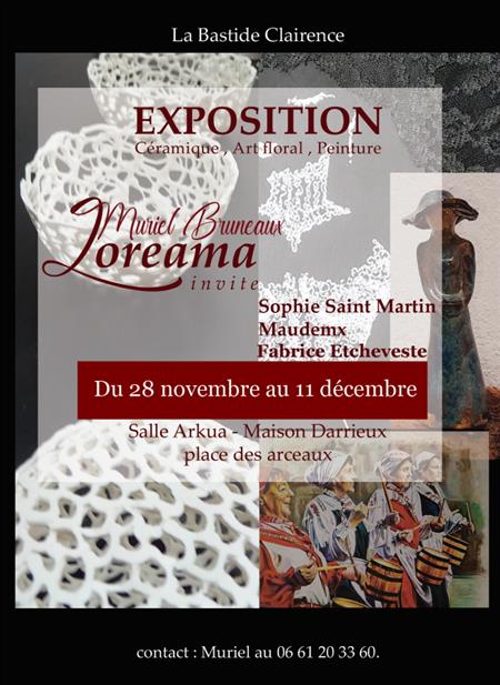 Exposition céramique, art floral, peinture Exposition céramique, art floral, peinture