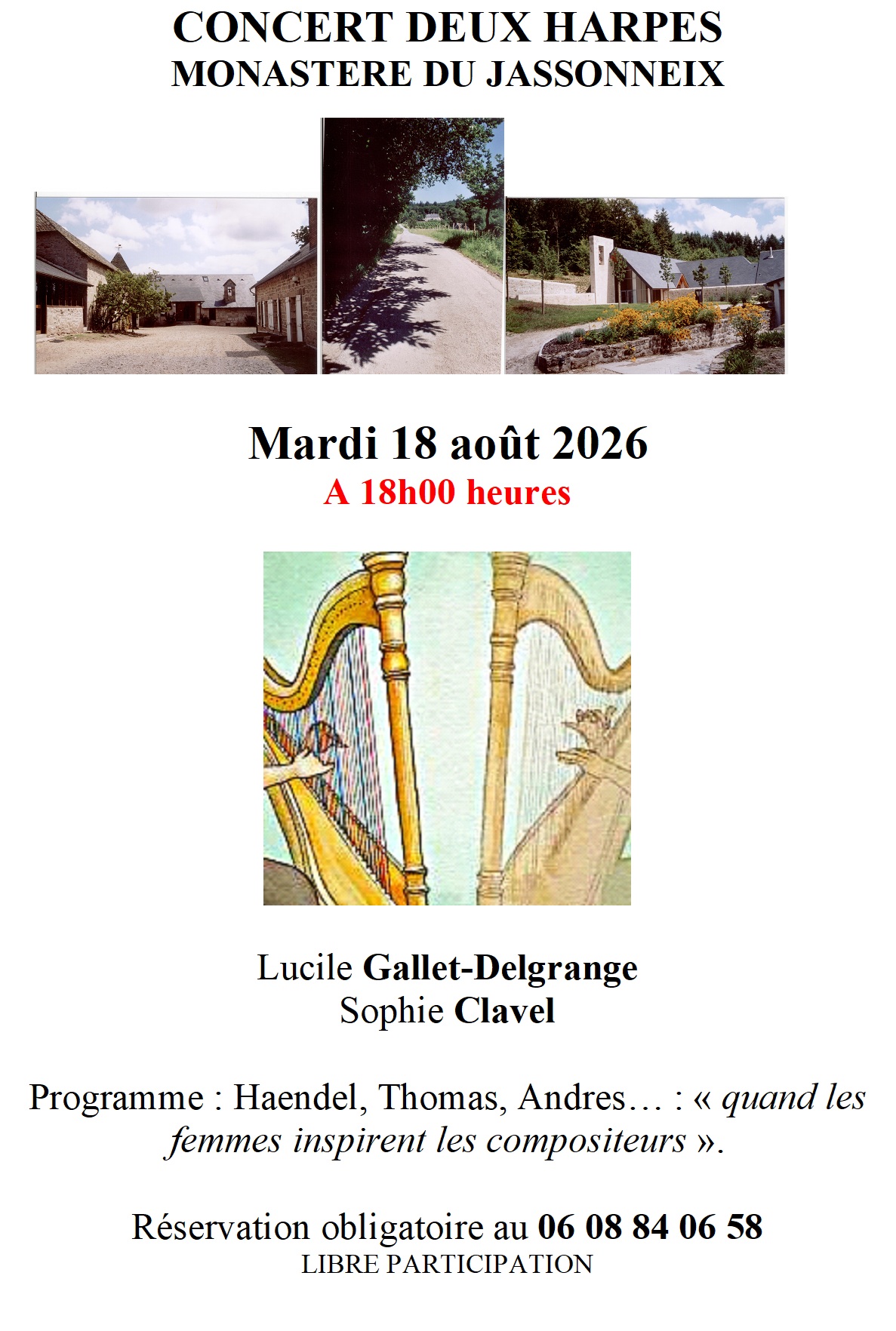 Quand les femmes inspirent les compositeurs pour la harpe — visuel événement