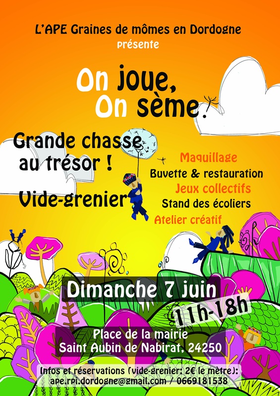 Fête ludique : On joue, on sème — visuel événement