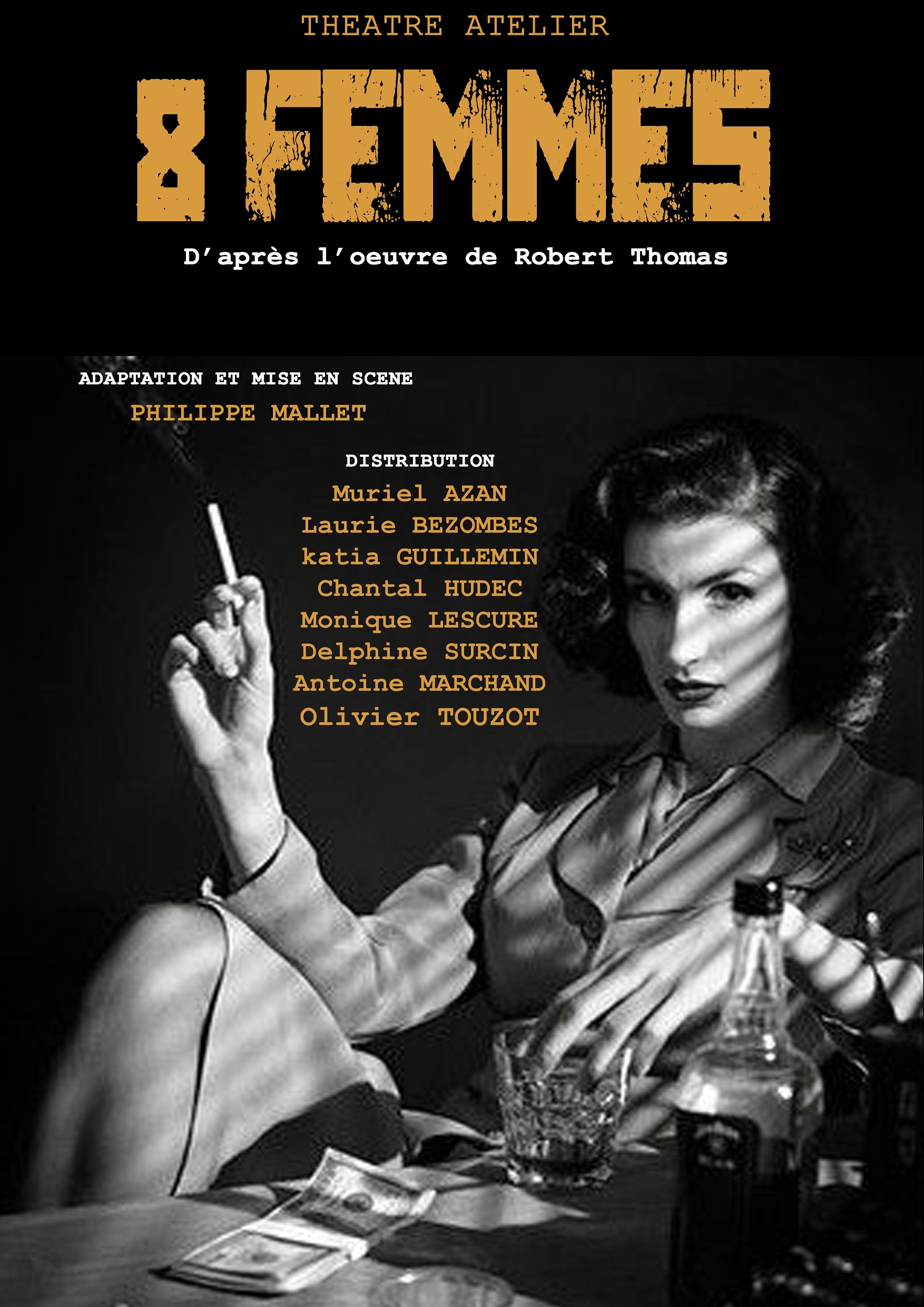 annulé - Théâtre - 8 FEMMES D'après la pièce de Robert Thomas