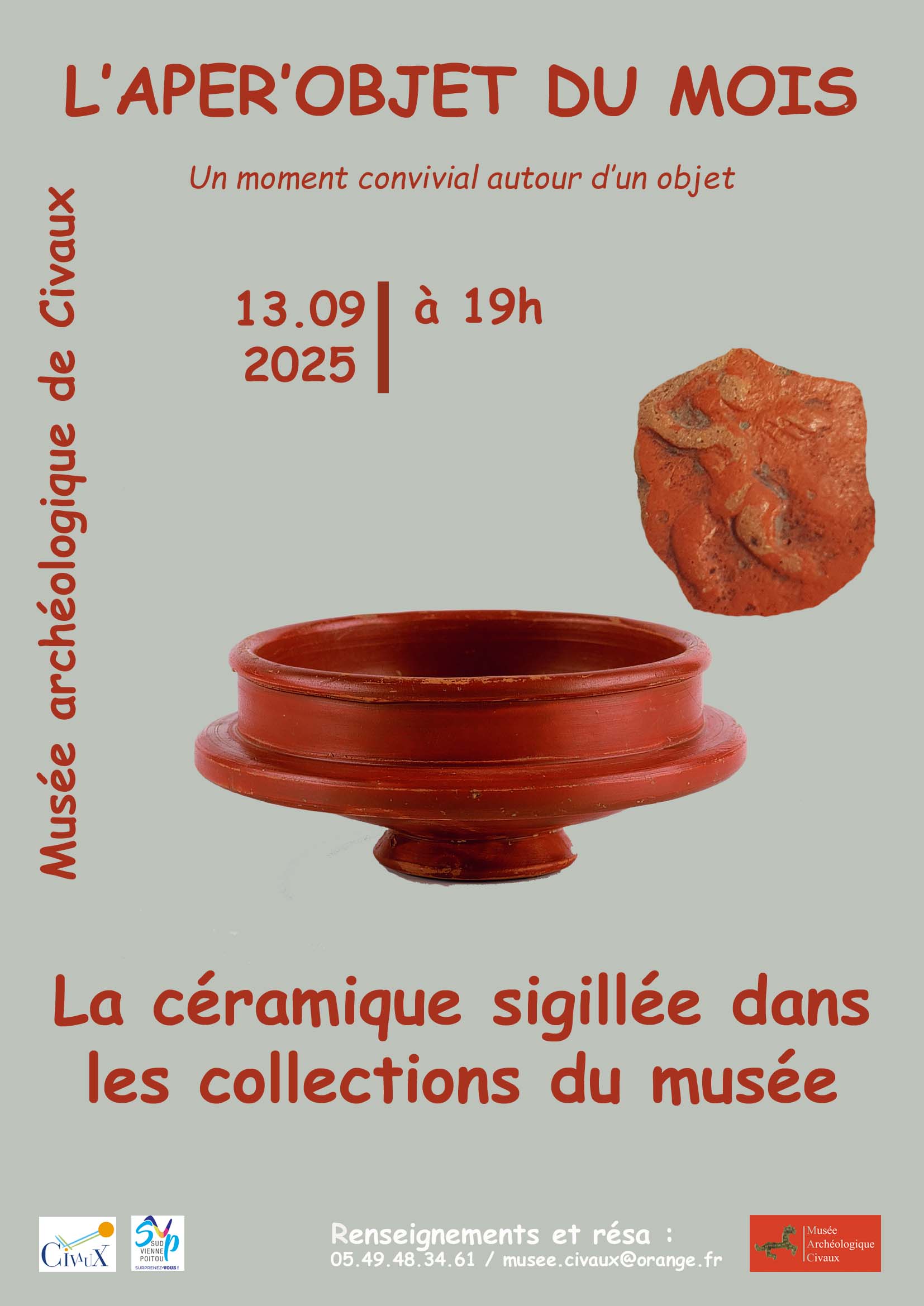 Apér'objet du mois "Le commerce à l'époque romaine dans les collections du musée" — visuel événement