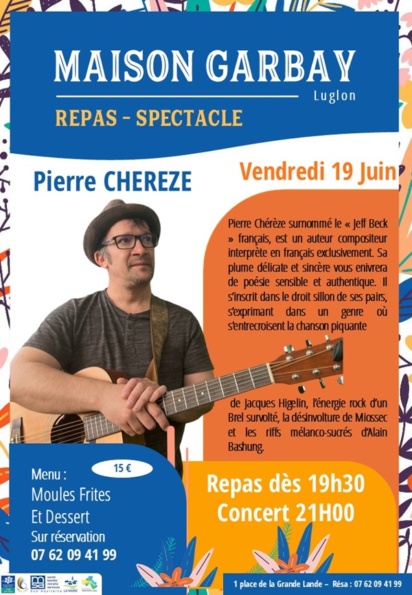 Repas Concert Pierre Chérèze — visuel événement